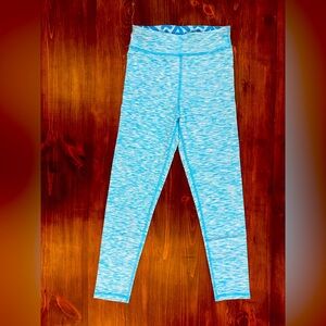 FILA Athletic Leggings for Girls, reversible blue (girls size 10-12)